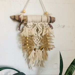 SMALL HANDMADE MACRAME WALL HANGING